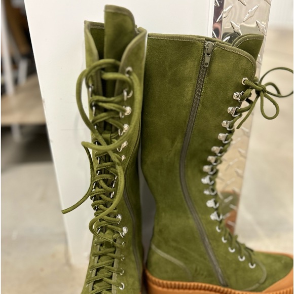 - Jeffrey Campbell Tough Lug Sole Platform Lace Up Tall - Picture 9 of 9